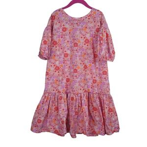Tea Collection Girls‎ Size 12 Floral 100% Cotton Summer Spring Dress